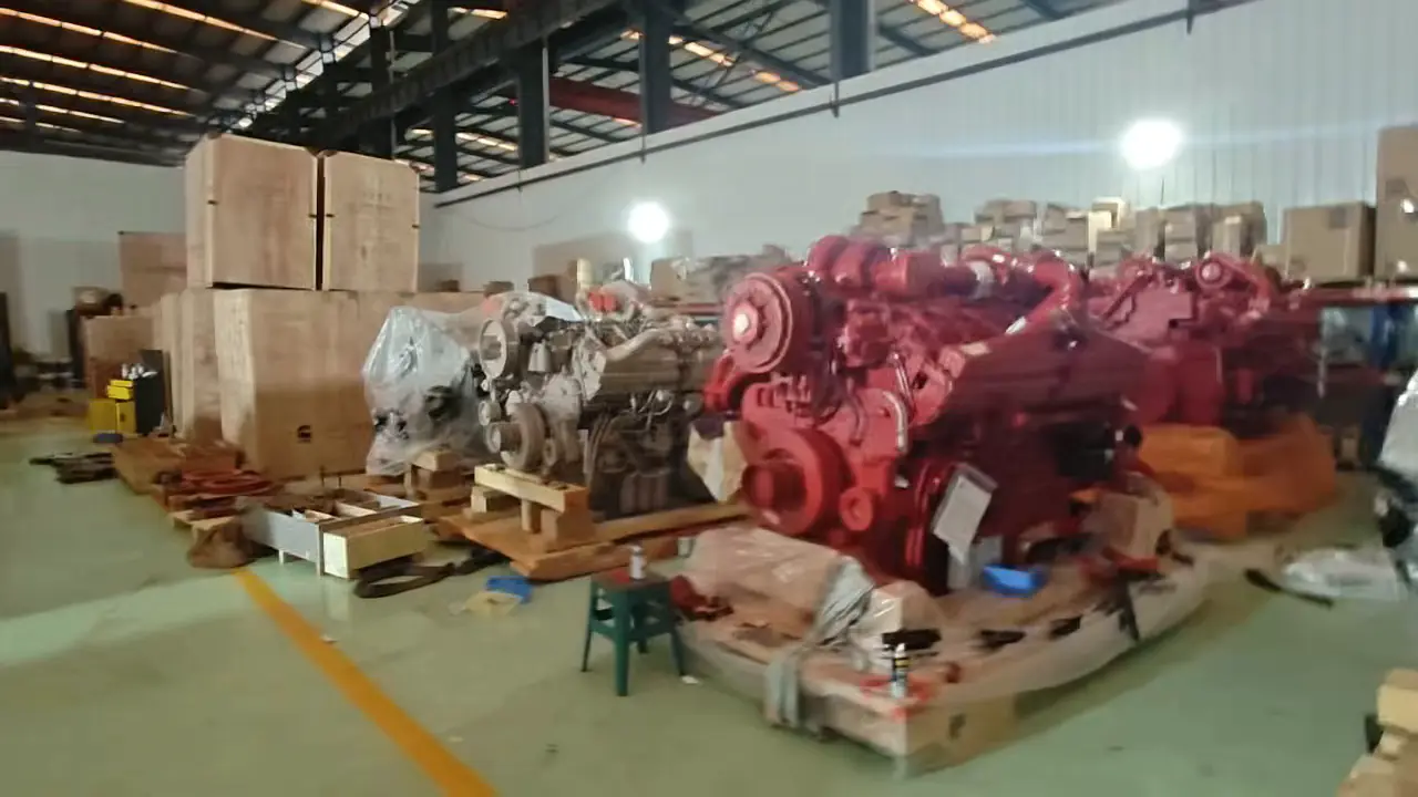 Mining diesel engines in stock at a warehouse in China